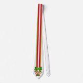 Festive met Red White en Green op Prettige feestda Stropdas (Voorkant)