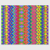 Festive Mexican Print Wrapping Paper, Glossy, Cadeaupapier (Vlak)