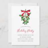 Festive Mistletoe-kerstfeest Kaart (Voorkant)