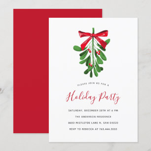 Festive Mistletoe-kerstfeest Kaart