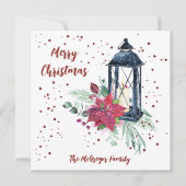 Festive Modern Christmas Card Kaart (Voorkant)