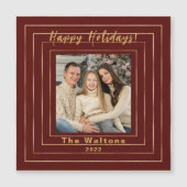 Festive Modern Gold Holiday Keepslag (Voorkant)