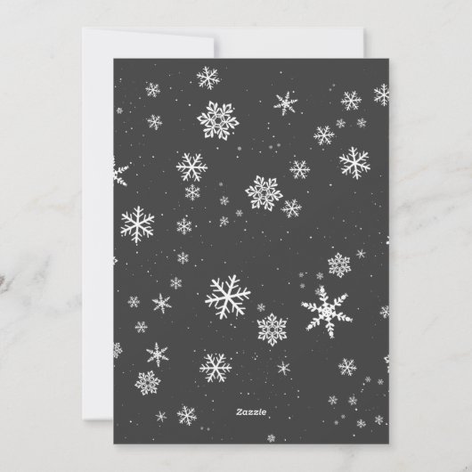 Festive Modern Merry kerstfoto Kaart (Achterkant)