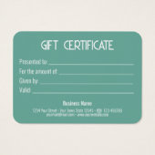 Festive Moderne Gold Bow Munt Cadeaudoos Cadeaukaa Visitekaartje (Achterkant)