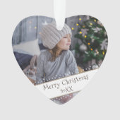 Festive Moderne Kerstfeestdag - Keepomwille Foto Ornament (voorkant)