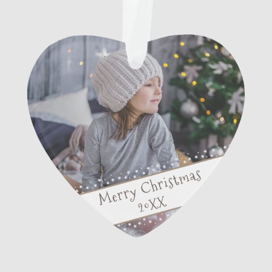 Festive Moderne Kerstfeestdag - Keepomwille Foto Ornament (achterkant)