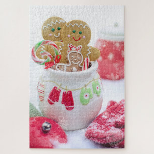 Festive Moderne Winter Feestdagen Cookies Legpuzzel
