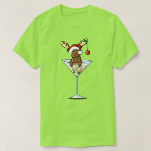 Festive Moose Kerstmis T-shirt