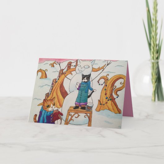 Festive Morning Feestdagen Kaart (Voorkant)