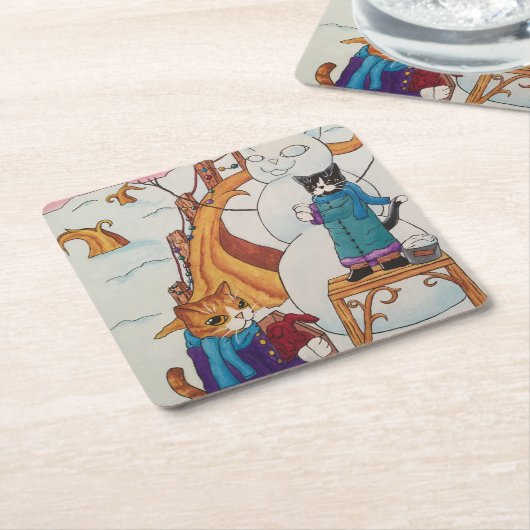 Festive Morning Kartonnen Onderzetters (Schuin)