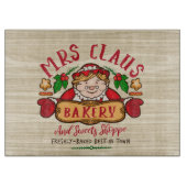Festive Mrs Claus bakkerst Snijplank (Voorkant)