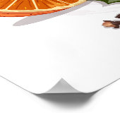 Festive Mulled Wine with Ingredients Illustration  Poster (Hoek)