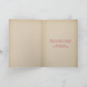 Festive Naughty List Funny Dog Photo Christmas Feestdagen Kaart (Binnen)