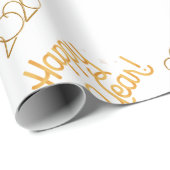 Festive New Year Gift Wrap for Celebrations Cadeaupapier (Rol Hoek)