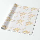 Festive New Year Gift Wrap for Celebrations & Part Cadeaupapier (Uitgerold)