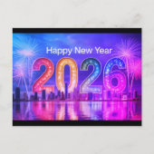 Festive New Year postcard Feestdagenkaart (Voorkant)