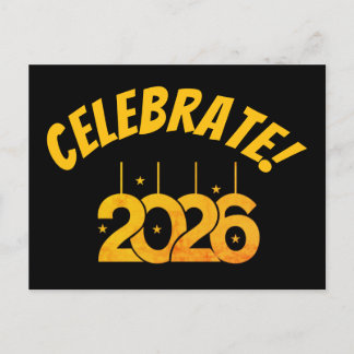 Festive New Year postcard Feestdagenkaart