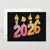 Festive New Year postcard Feestdagenkaart (Voorkant / Achterkant)