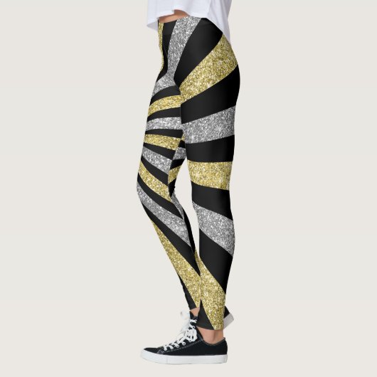 Festive New Years Leggings zelfs partijen (Links)