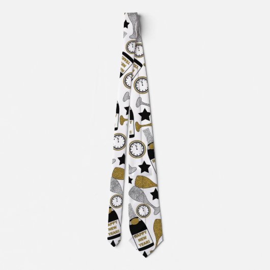 Festive New Years ve Patroon stropdas (Achterkant)