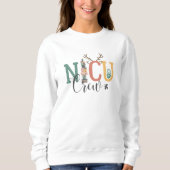 Festive NICU Crew Christmas Sweatshirt  (Voorkant)