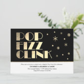 Festive Nieuwjaarsfeest Kaart (Staand voorkant)