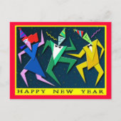 Festive nieuwjaarsprogramma briefkaart (Voorkant)