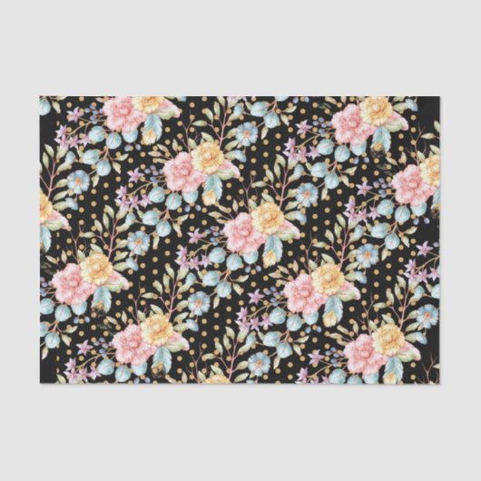 Festive Night Blooms Tissuepapier (Voorkant)