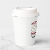Festive North Pole hot chocola kerst Papieren Bekers (Rechts)