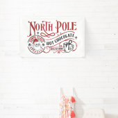 Festive North Pole Hot Chocolade Spandoek (Insitu)