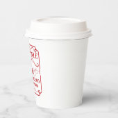 festive North Pole milk cookie Company reinder Papieren Bekers (Links)