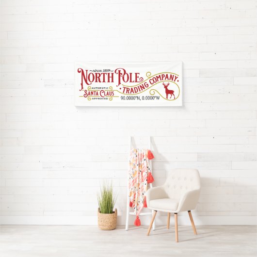 Festive North Pole Trading Company Spandoek (Insitu)