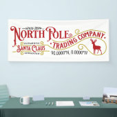 Festive North Pole Trading Company Spandoek (Beurs)