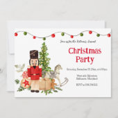 Festive Nutcracker Holiday Christmas Party Kaart (Voorkant)
