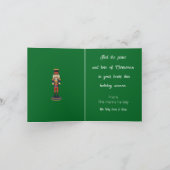 Festive Nutkraker Holiday Card Feestdagen Kaart (Binnen)