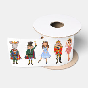 Festive Nutkraker Plum Fairy Mouse King Holiday Satijnen Lint