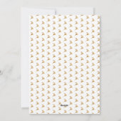 Festive Ons eerste kerstgoud 2-fotofeestdag Feestdagenkaart (Achterkant)