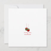 Festive Ornaments kerstparty Invitation Kaart (Achterkant)