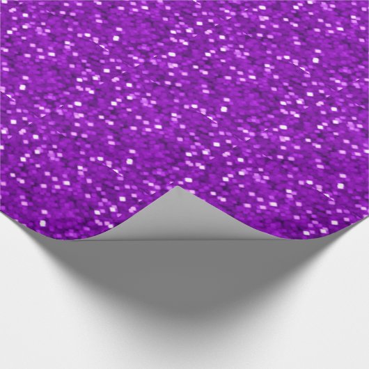 Festive Paarse kerstfeestdag Cadeaupapier (Hoek)