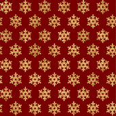 Festive Paper Plates Red Gold Christmas Snowflakes Papieren Bordje
