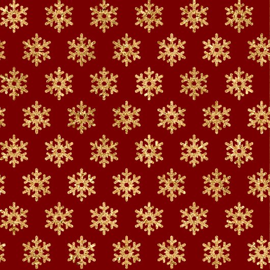 Festive Paper Plates Red Gold Christmas Snowflakes Papieren Bordje