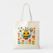 Festive Party Bee Tote Bag (Achterkant)