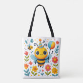 Festive Party Bee Tote Bag (Achterkant)