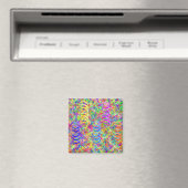 Festive Party Confetti Pattern Magneet (Insitu (Vaatwasser))