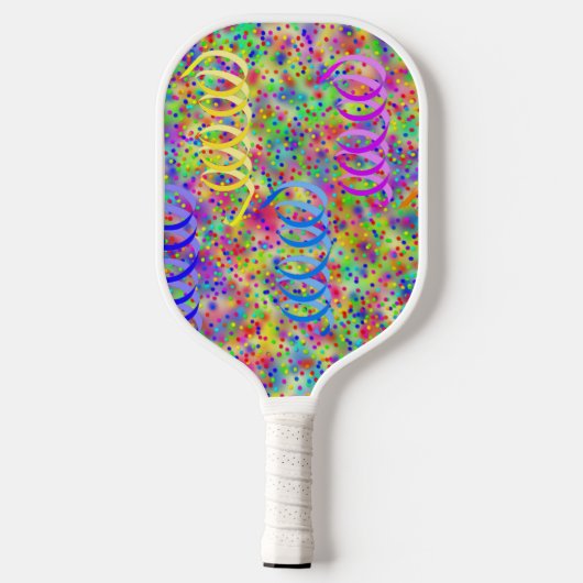 Festive Party Confetti Pattern Pickleball Paddle (Achterkant)