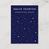 Festive Party Earning Jewelry Display Kaart Visitekaartje (Voorkant)