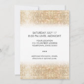 Festive Party (Modern Gold Faux) Kaart (Achterkant)