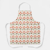 Festive Pastel Geometric Triangles Pattern | Schort (Voorkant)
