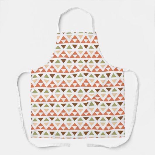 Festive Pastel Geometric Triangles Pattern | Schort (Voorkant)