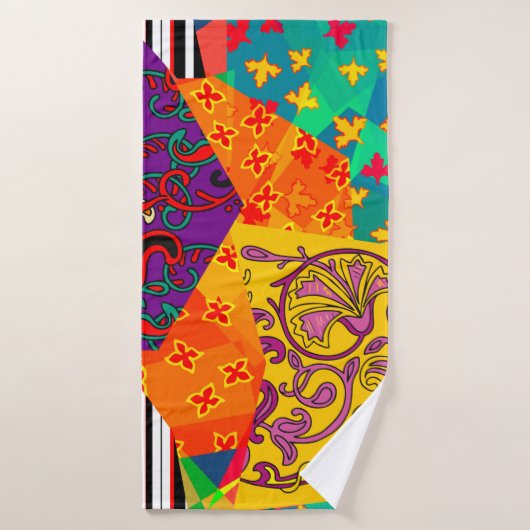 Festive patchwork in indian , turks , italiaans ,  badhanddoek (Badhanddoek)